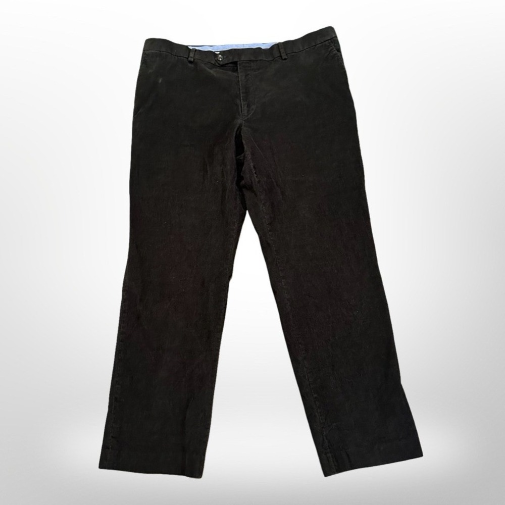 Tommy Hilfiger Brown Corduroy Pants Casual Straight Leg Trousers Mens 42x30 - Picture 1 of 8